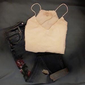 LOFT White Strapey Tank